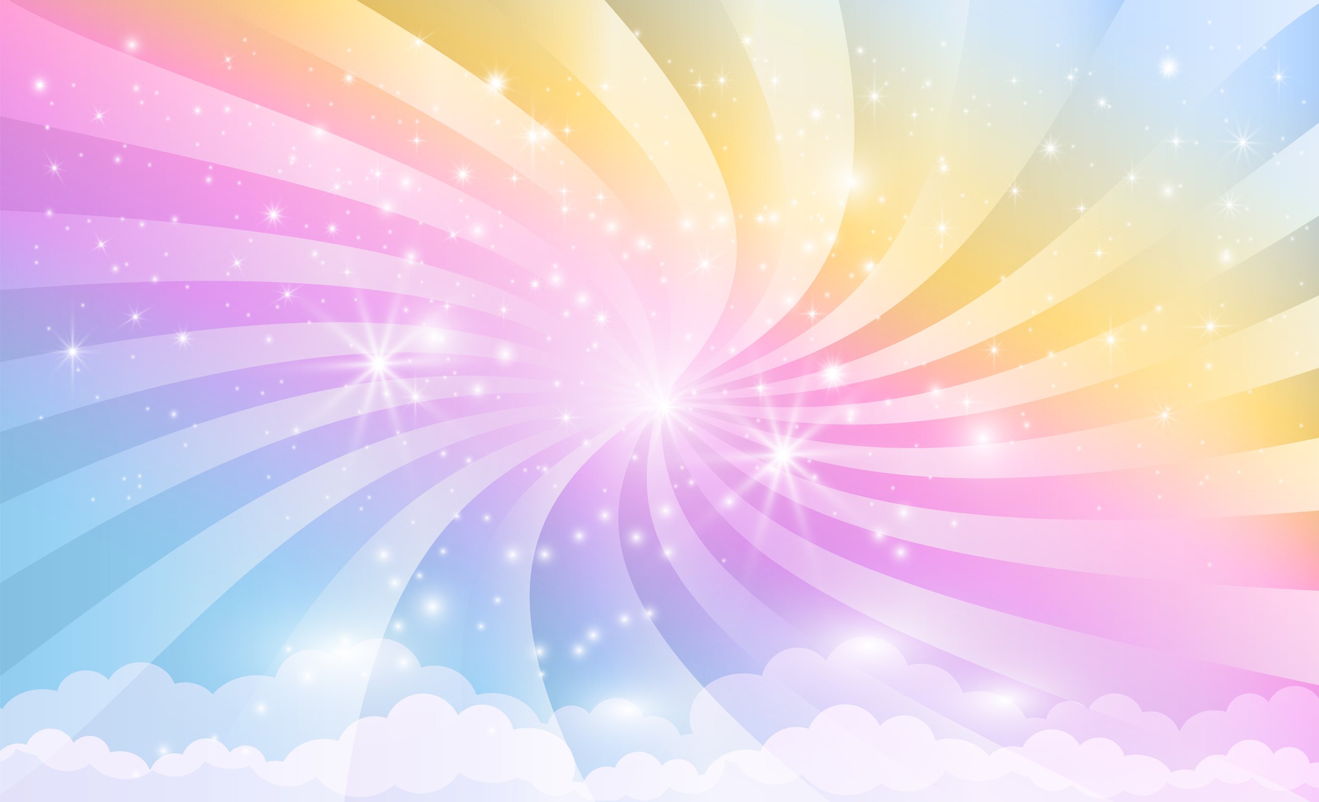 Rainbow Sky Background